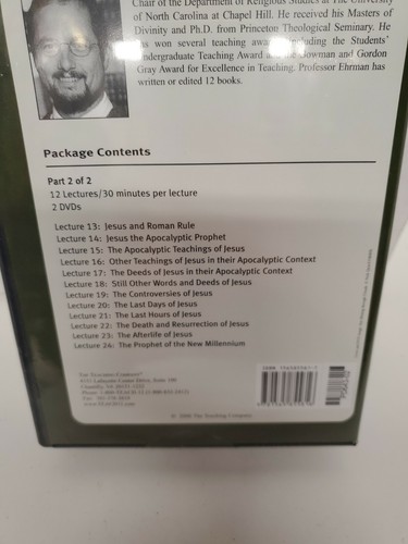 The Historical Jesus Parts I-II (2000, Course Guidebook / DVD) New and Sealed - Picture 3 of 3