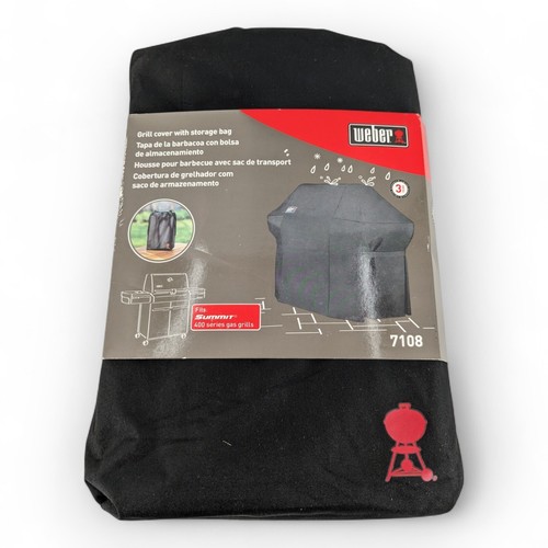 Weber Grill Cover With Storage Bag For Summit 400-Series Gas Grills
