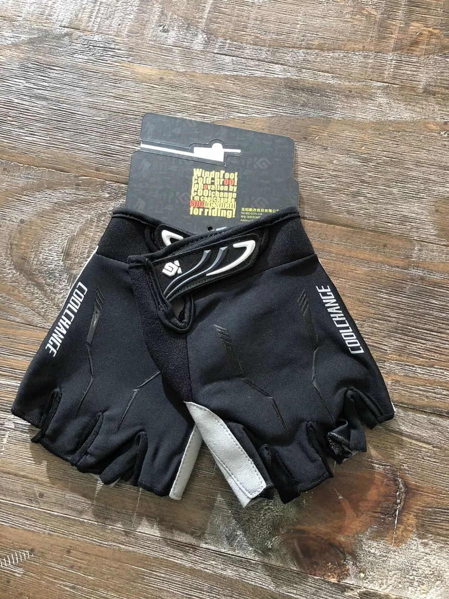 Cool Change Cycling Gloves Mountain Bike SBR Pad Shockproof XLarge Black