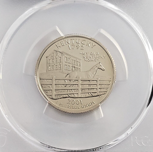 2001-S State Label Quarter - Kentucky - PCGS PR70DCAM - Top Grade! 8159 - Picture 2 of 5