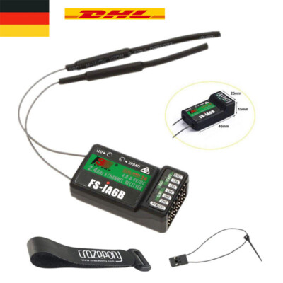 Flysky FS-iA6B Empfänger 6CH PPM Ausgang mit iBus Port für Flysky i4 i6 i10 Send