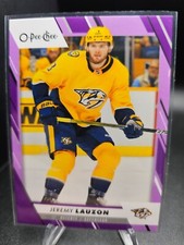 2023-24 UD OPC Hockey Jeremy Lauzon Purple Border /49 #313