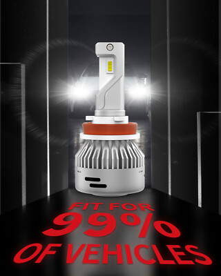 LASFIT LCair H11 LED Headlight Bulbs - 2 Bulbs, 6000K White, 7000LM, Plug & Play 4 thumbnail image