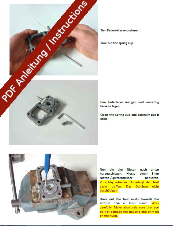 Repair Set for Bosch 0438140103 Warm Up Regulator Mercedes 280 E
