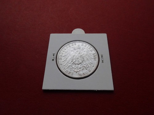 Deutsches Reich / Baden, Friedrich II, 3 Mark, 1914, "ss+" J. 39 # MV2024 - Bild 2 von 2