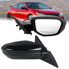 Right Passenger Side Mirror Compatible with Honda Civic 2016-2021 3-Pins Manu...