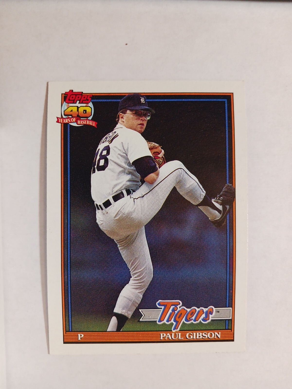 1991 Topps Bold Back 431 Paul Gibson