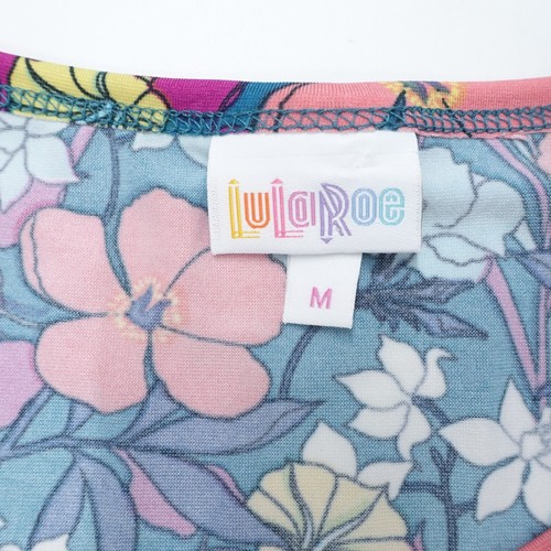Vestido recto Lularoe para mujer mediano multicolor poliéster estampado floral pulóver - Imagen 5 de 8
