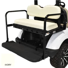 Yamaha Golf Cart G16 G22 GTW Flip Flop Rear Seat Kit Fold Down Back Seat Ivory