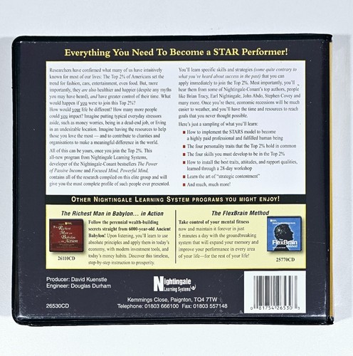 13-CD Nightingale Learning System THE TOP 2% Erfolg Selbstoptimierung Charisma - Afbeelding 2 van 2