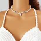 Ethnic Style Handmade Conch Beaded Chain Shell Charm Collar Sea Series Necklace