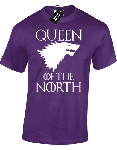 Queen Of The North Game King Snow Stark Thrones Unisex T-Shirt - Picture 8 of 11
