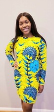 African Print Bodycon Dress