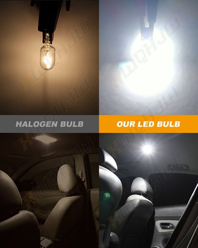 NEW 5pcs RED LED Exterior Tag License Plate Light BULB SMD T10 194 168 Wedge - Foto 7 di 10