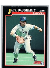 1991 Score Baseball Card Single - #309 Jack Daugherty