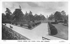 BR80510 italian garden and pagoda vista kew gardens real photo uk