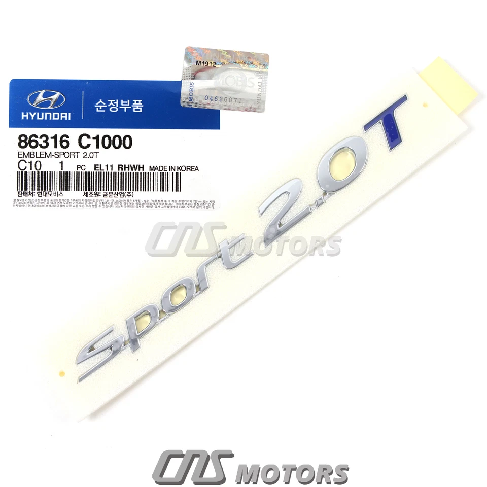 GENUINE Rear Trunk Lid Emblem for 2015-2017 Hyundai Sonata Sport 86316C1000⭐⭐⭐⭐⭐ — 第 3/4 张图片
