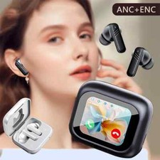Nouveau Casque Plein Écran Tactile ANC Bluetooth 5.4 Écouteurs Antibruit Hifi St