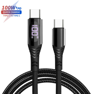 LED PD 100W USB C to USB C Cable Fast Charging Cord Charger for Samsung Android