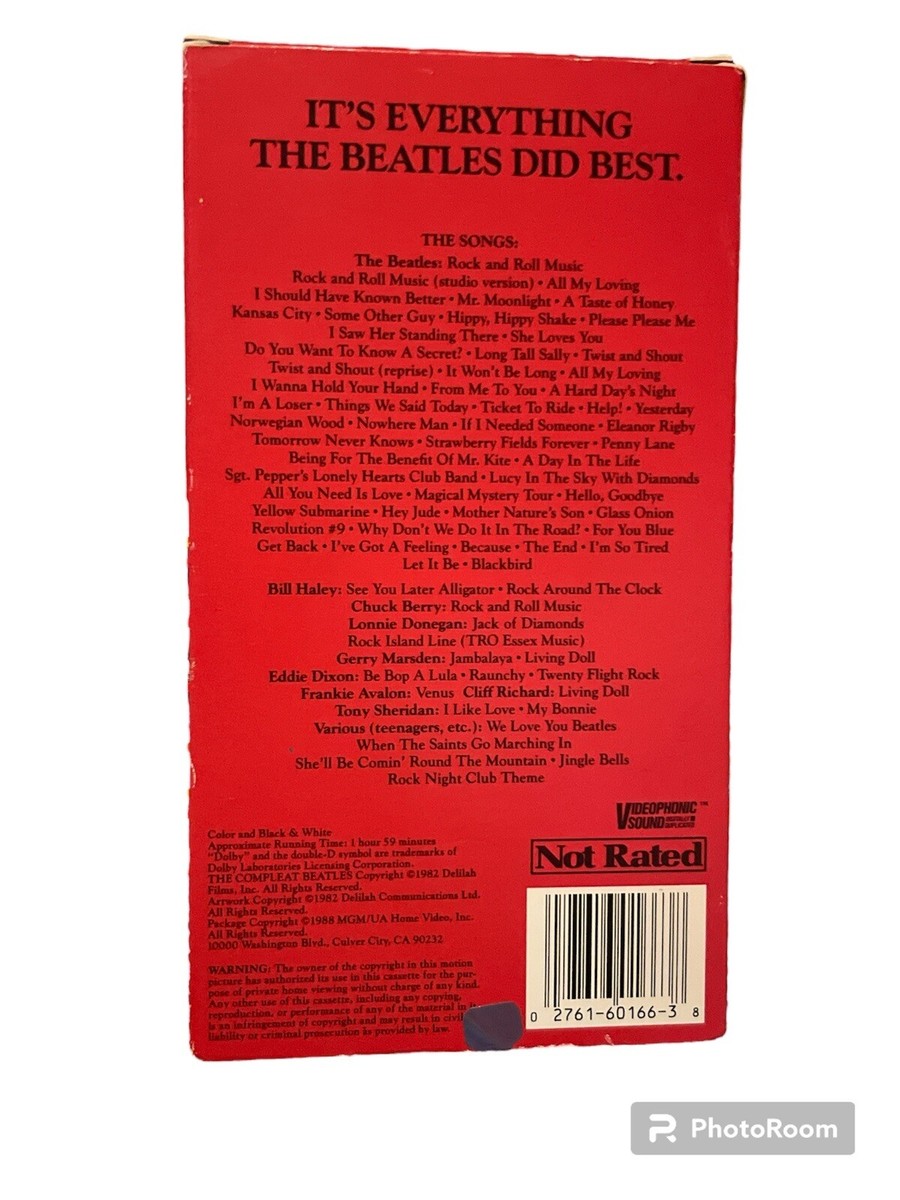 The Compleat Beatles Volume 1 VHS | eBay