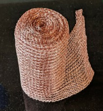 Malla de cobre 100 % puro para embalaje de columna fija de reflujo/destilación de luz de luna, 5 pulgadas