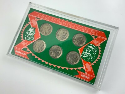 American Frontier Nickel Set Indian Head Buffalo Collection From
