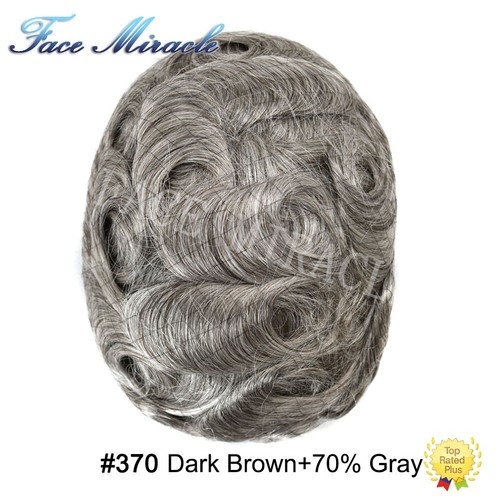 Full PU Toupee for Men Human Hair Replacement System 0.1MM Thin Skin Mens Toupee - 第 57/97 張圖片