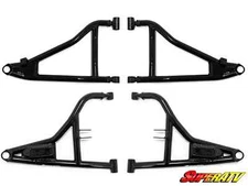 Super ATV High Clearance 1.5" Forward A Arms Black Polaris RZR PRO XP XP4 2020+