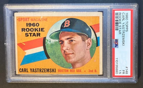 1960 Topps #148  Carl Yastrzemski  Rookie PSA 1.5 FAIR. Boston Red Sox