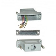 Lot50x DB25pin Male RJ45 Jack Modular Adapter 8P8C for Network RS232 RS422 RS485