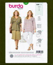 Womens V-Neck Shirt Sewing Pattern~Front Zipp...