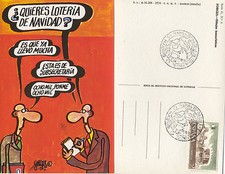 Nationale Lotterie. Postkarte. Serie G - Humorvolle Zeichnungen von Forges. Neu