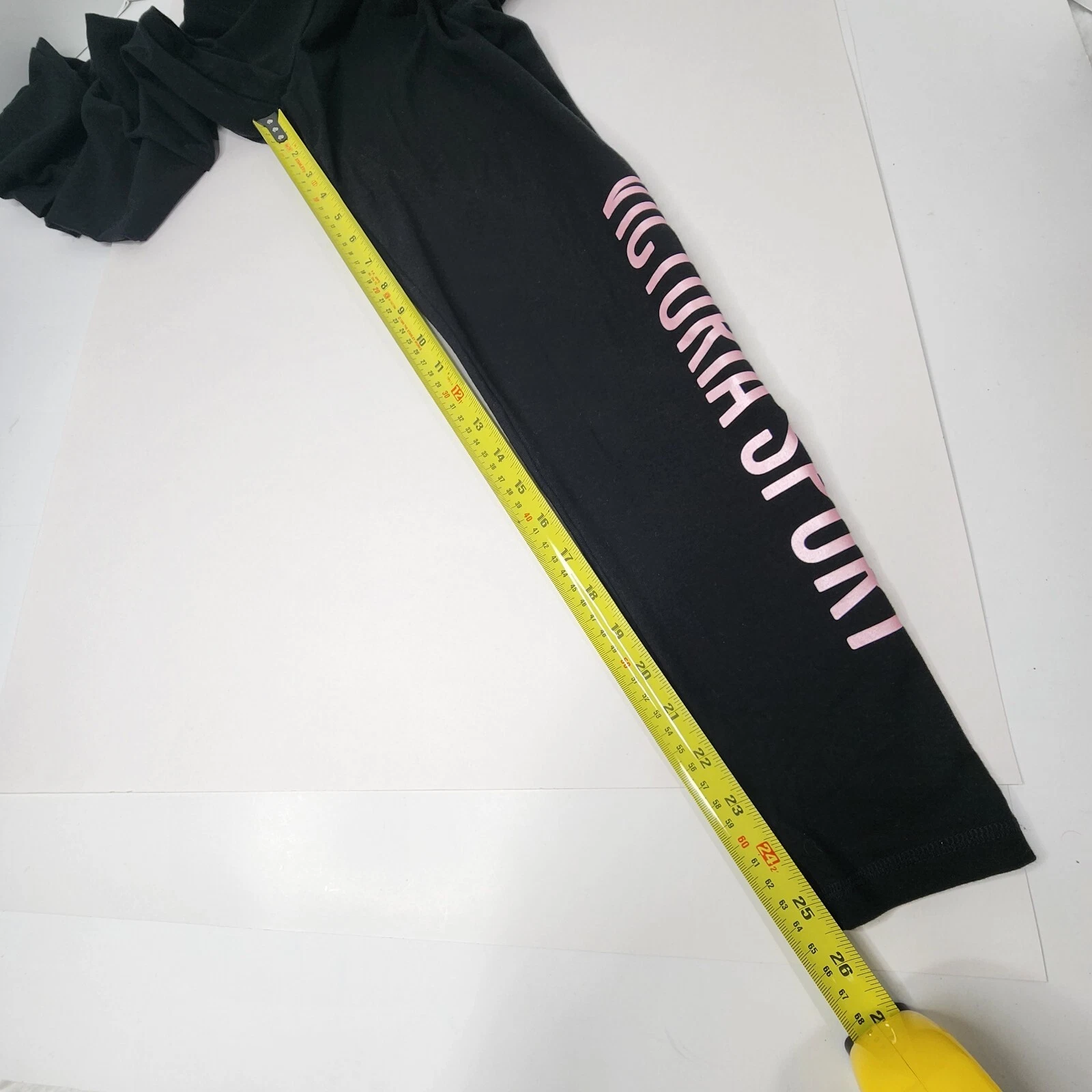 victoria-secret-vs solid spelled out logo leggings
