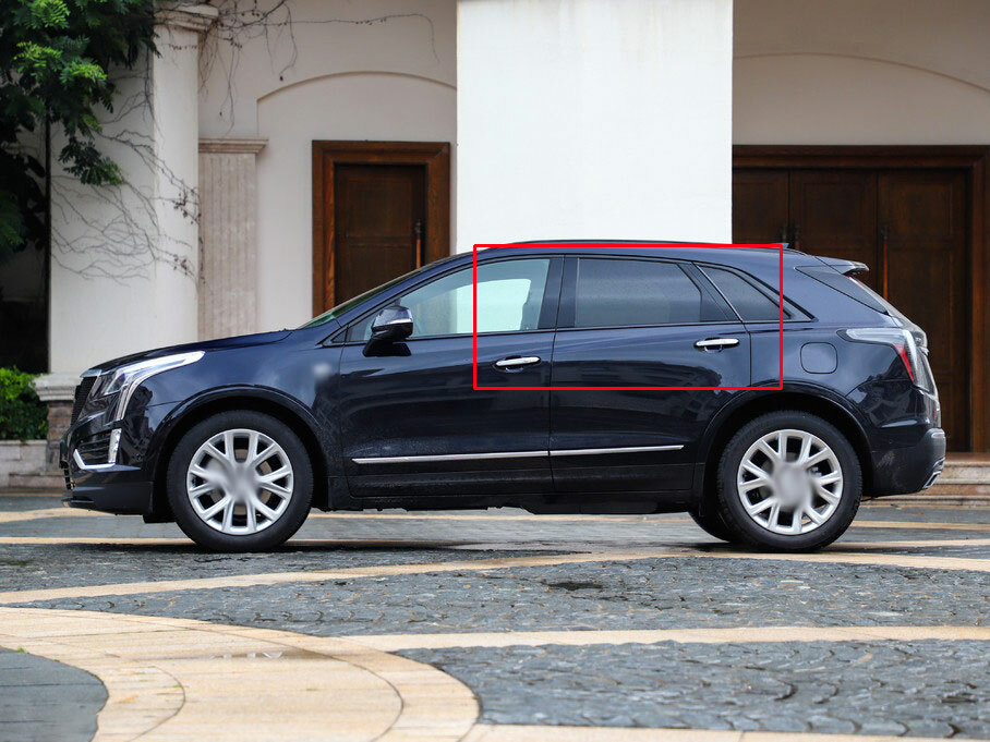 For 2016 2017-2020 Cadillac XT5 Carbon Fiber Sticker Window B-C Pillar Post Trim