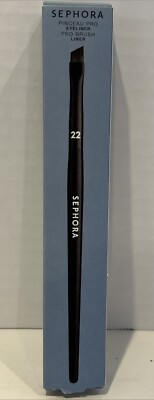 NIB SEPHORA 22 Fine Thin Tipped Angled EYE LINER Makeup Brush | Define & Line