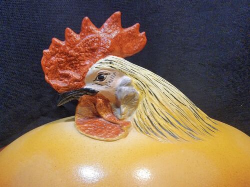 VERY RARE Antique French Pillivuyt Rooster Porcelain Roaster - Picture 3 of 11