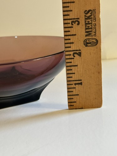 Vintage Hazel-Atlas Moroccan Amethyst Bowls Set Of 5 Dimensions 6”x 2” Excellent - Picture 9 of 15