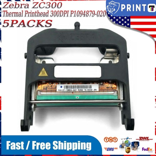 5PCS Original P1094879-020 Printhead for Zebra ZC300 Thermal Color Card Printer