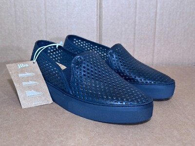Jibs Classic Slip-On Shoes, Jet Black, Women's 7 W