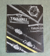 Tavannes orologio pubblicità anni 50