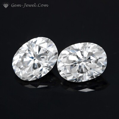 Sparky 12x9 MM 4.25 Carat Colorless Oval Brilliant Cut Loose Moissanite for Ring