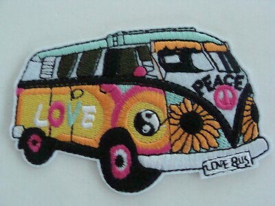 NEW UNUSED Hippie 70's Love Peace Van Patch 3  Sew-On