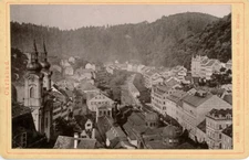 Czechoslovakia, Karlovy Vary, City Park Vintage photomechanical pri