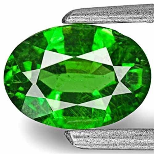 KENYA Tsavorite Garnets 1.44 Cts Natural Untreated Deep Green Oval - Picture 3 of 6