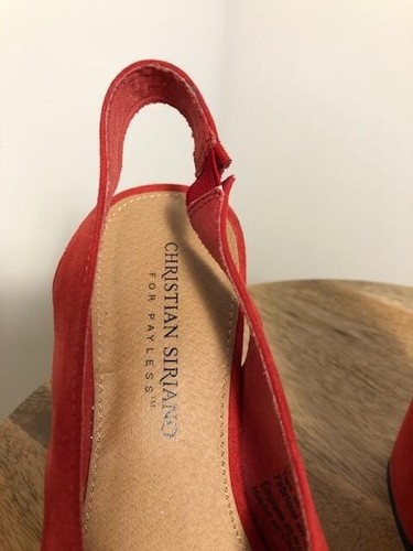 Christian Siriano “Palmer” Chunky Slingback Heel Size 7 - Picture 4 of 7