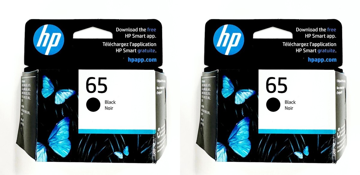 HP #65 Black Ink Cartridge 2 pack NEW GENUINE | eBay