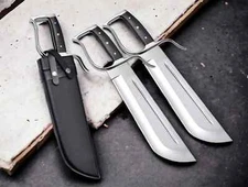 Pair Wing Chun Baart Jam Dao Pair of Ving Tsun Knives, Stainless Steel,