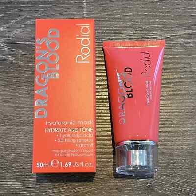 New Rodial Dragon's Blood Hyaluronic Mask Hydrate Tone 50ml/ 1.7 Oz