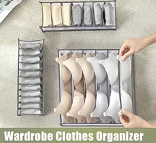 Organize Box Foldable Drawer Divider Closet Storage Set “1Bra & 2 Underwear/Sock