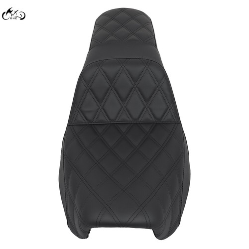 Black Diamond Step-Up Driver Passenger Seat For Harley Dyna FXD FXDWG 2006-2017 - Picture 4 of 16